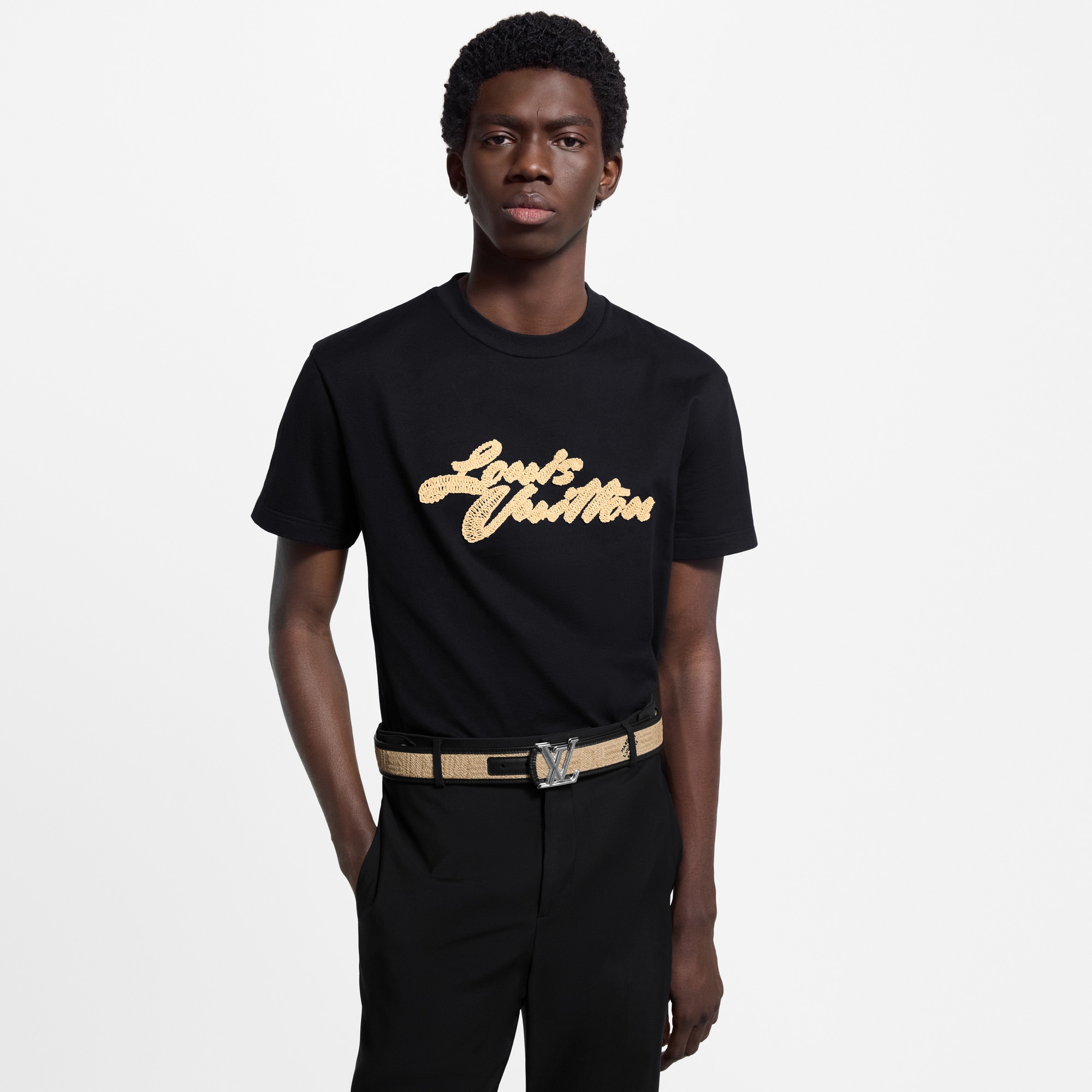 Camiseta com Assinatura Bordada - Ready-to-Wear | LOUIS VUITTON ®
